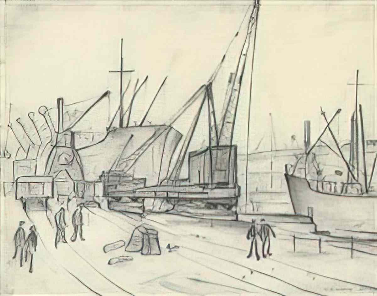 L S Lowry ashbury church Art A4 Photo Print
