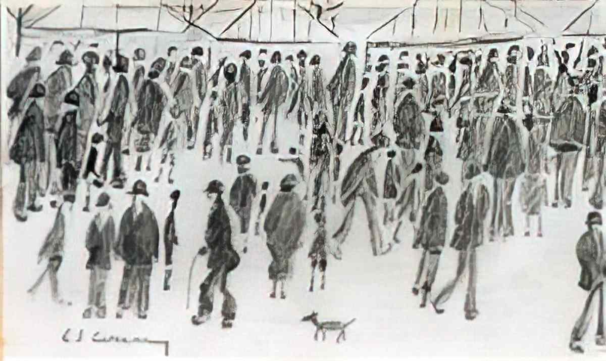 L S Lowry askews farm pendlebury2 Art A4 Photo Print