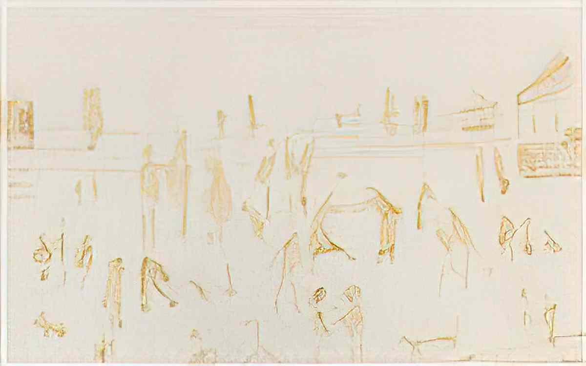 L S Lowry asking for pocket money Art A4 Photo Print