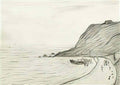L S Lowry at the seaside6 Art A4 Photo Print