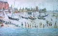 L S Lowry bank holiday Art A4 Photo Print