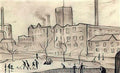 L S Lowry bank place pendlebury Art A4 Photo Print