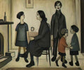 L S Lowry bargoed Art A4 Photo Print