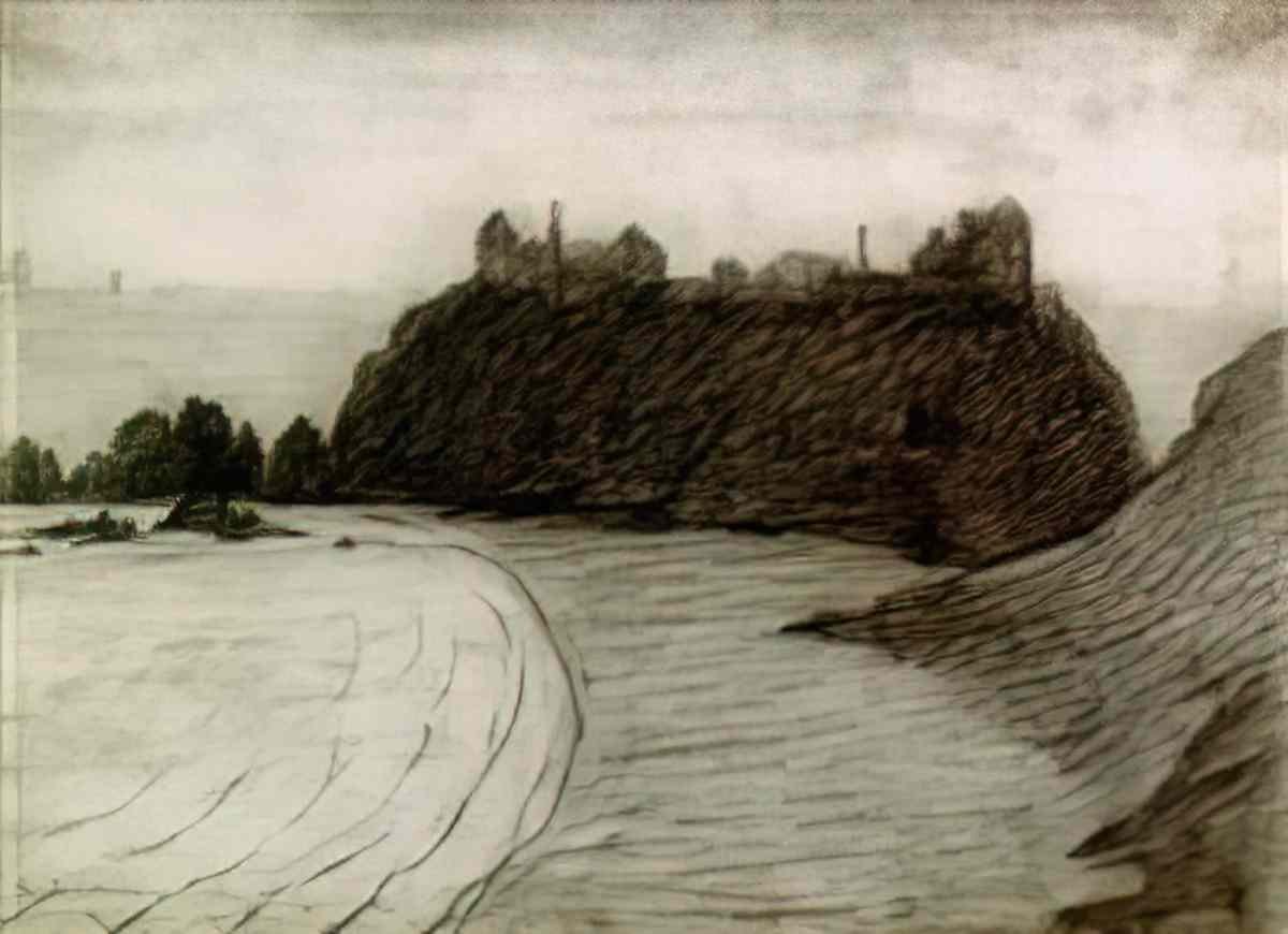 L S Lowry beach scene1 Art A4 Photo Print