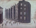 L S Lowry beach scene2 Art A4 Photo Print