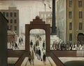 L S Lowry beach scene6 Art A4 Photo Print