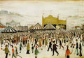 L S Lowry boat entering the tyne Art A4 Photo Print