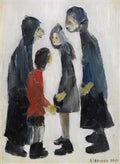 L S Lowry boy with bucket and spade Art A4 Photo Print