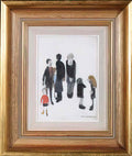 L S Lowry breakdown under the bridge Art A4 Photo Print