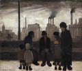 L S Lowry britain at play 1943 Art A4 Photo Print