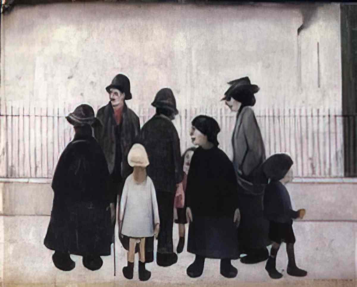L S Lowry britain at play Art A4 Photo Print