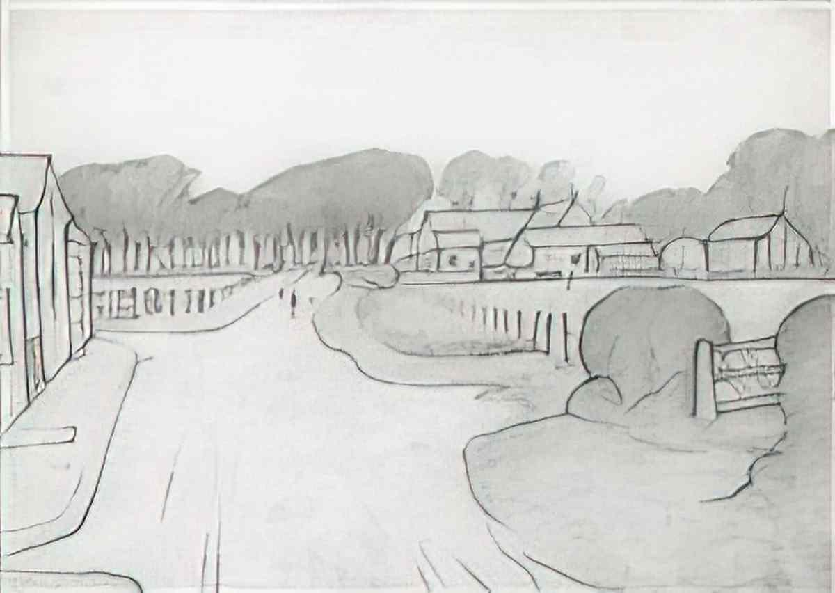 L S Lowry busy street scene1 Art A4 Photo Print