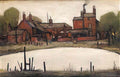 L S Lowry canal at worsley Art A4 Photo Print