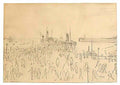 L S Lowry carts on wasteland Art A4 Photo Print