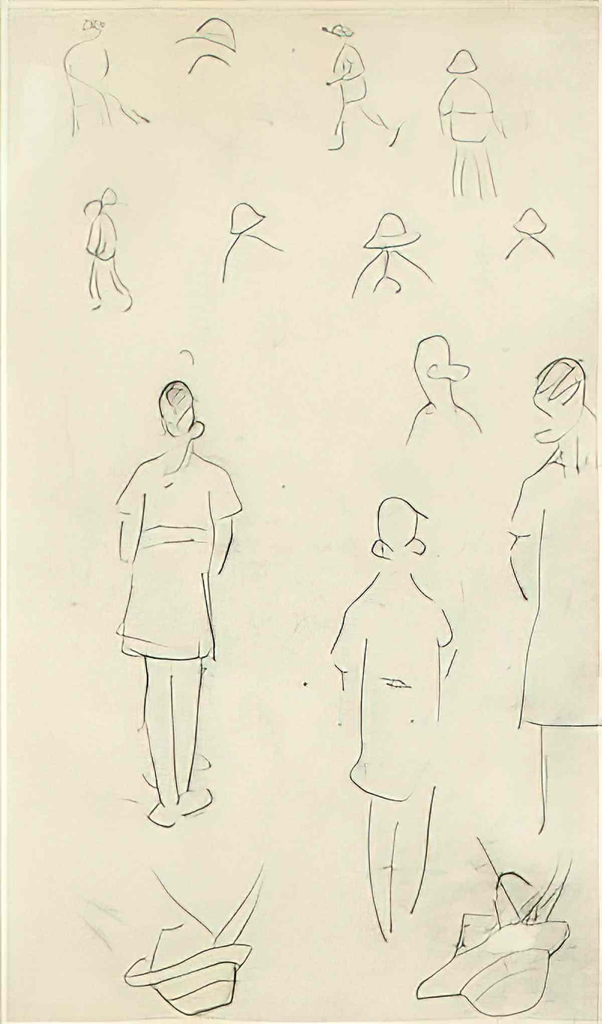 L S Lowry children 2 Art A4 Photo Print
