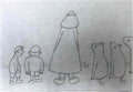 L S Lowry children playing Art A4 Photo Print