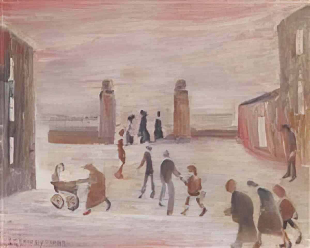 L S Lowry church on the quay maryport Art A4 Photo Print