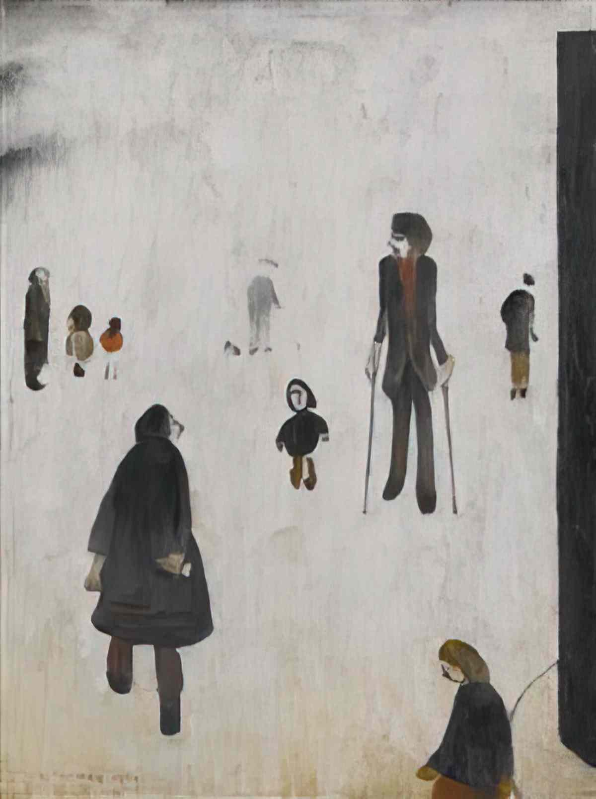 L S Lowry church street clitheroe Art A4 Photo Print