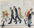 L S Lowry city scene manchester Art A4 Photo Print