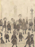 L S Lowry clitheroe Art A4 Photo Print