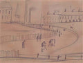 L S Lowry coal barge Art A4 Photo Print