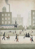 L S Lowry coal boat Art A4 Photo Print