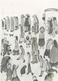 L S Lowry coastal steamers Art A4 Photo Print