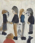 L S Lowry coming from the match1 Art A4 Photo Print