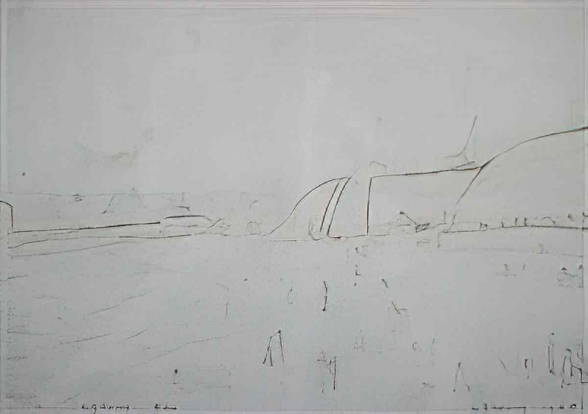 L S Lowry conversation in the street Art A4 Photo Print