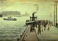 L S Lowry coronation street Art A4 Photo Print
