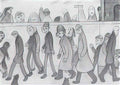 L S Lowry council estate Art A4 Photo Print