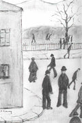 L S Lowry country lane 1914 Art A4 Photo Print
