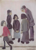 L S Lowry discord 1943 Art A4 Photo Print