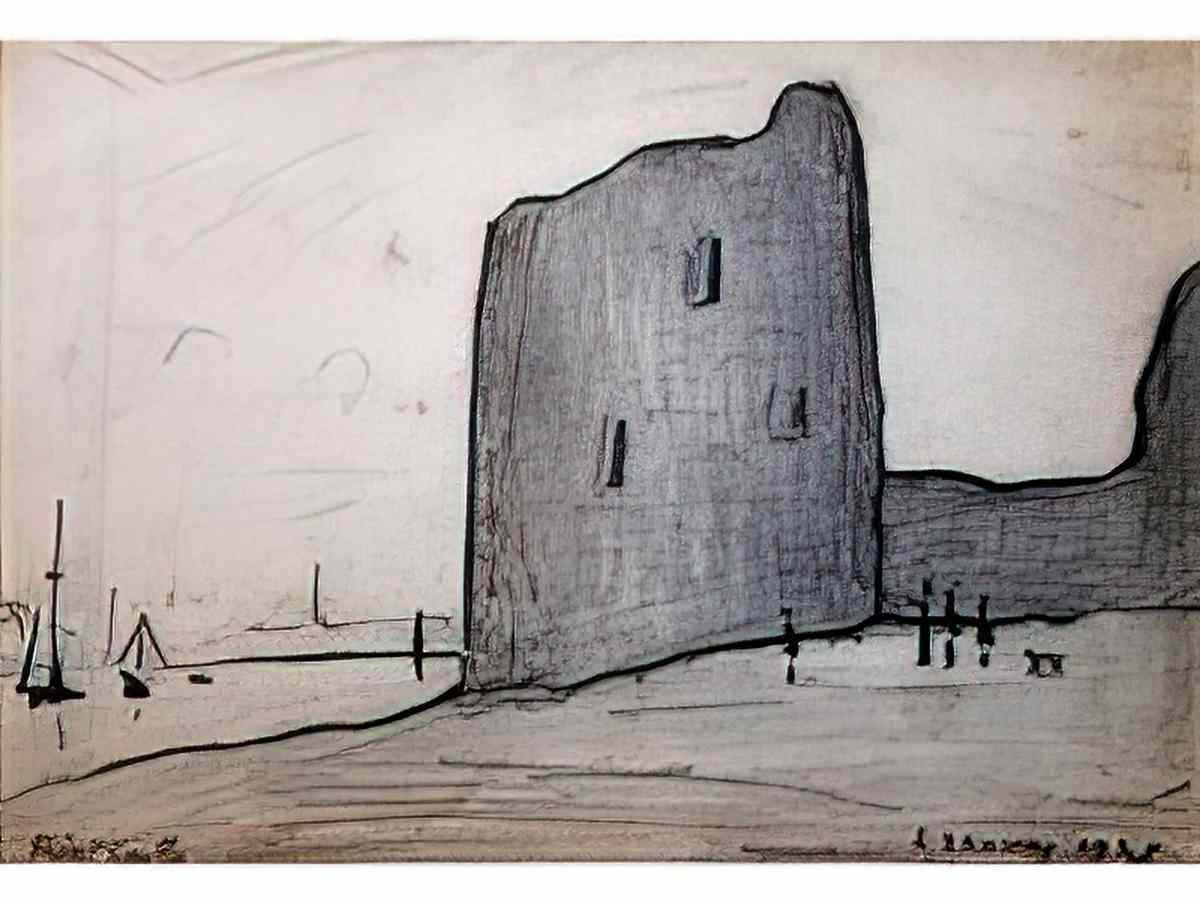L S Lowry discord Art A4 Photo Print