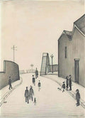 L S Lowry dock street belfast Art A4 Photo Print