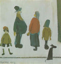 L S Lowry drunken man Art A4 Photo Print