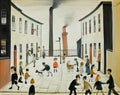 L S Lowry early morning Art A4 Photo Print