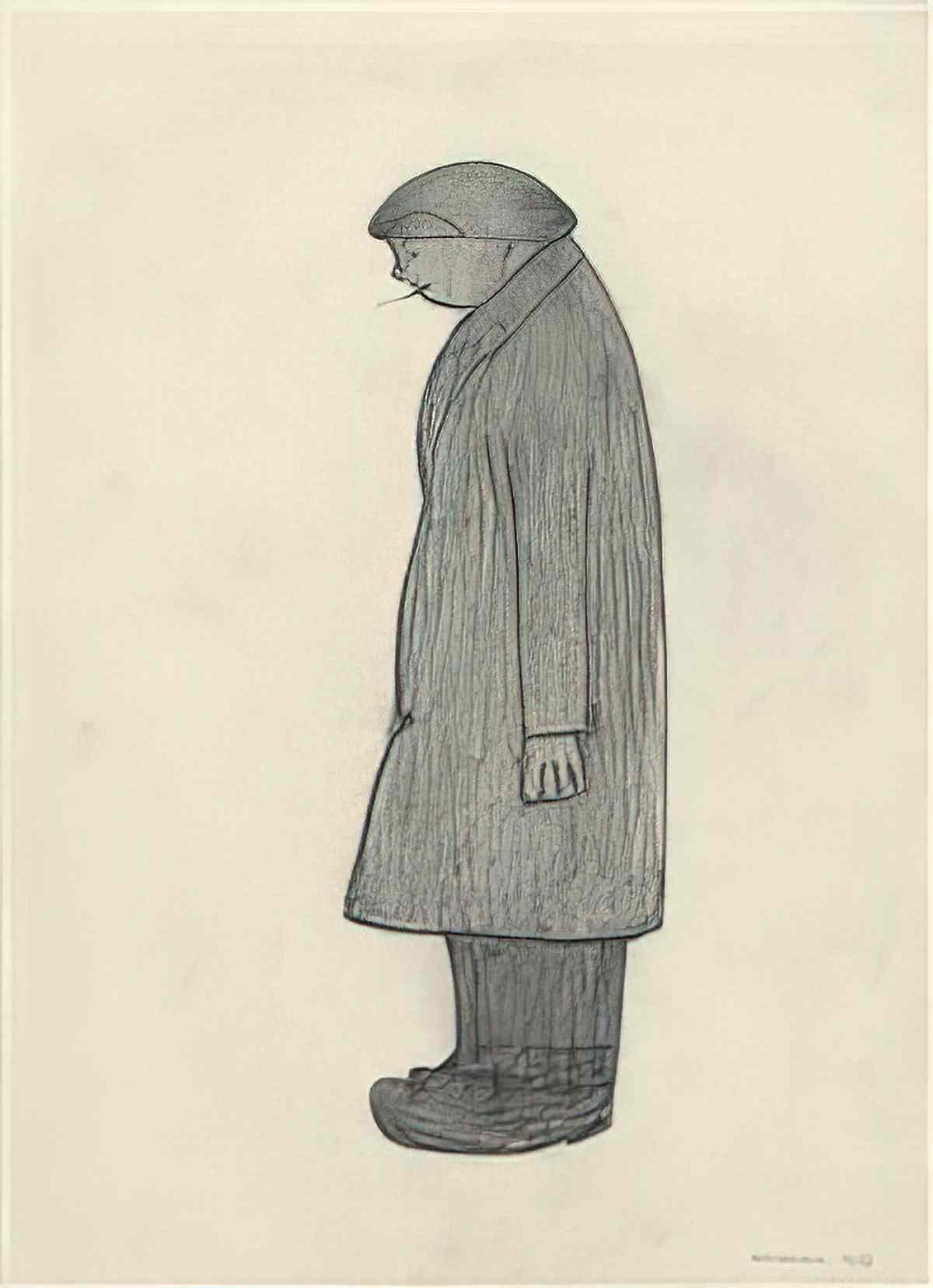 L S Lowry fairground at daisy nook Art A4 Photo Print