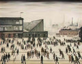 L S Lowry father and son Art A4 Photo Print
