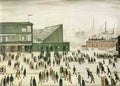 L S Lowry female nude Art A4 Photo Print