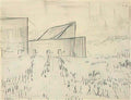 L S Lowry ferry boats Art A4 Photo Print