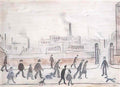 L S Lowry figure ii man with pipe study Art A4 Photo Print