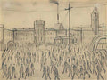 L S Lowry figure study 2 Art A4 Photo Print