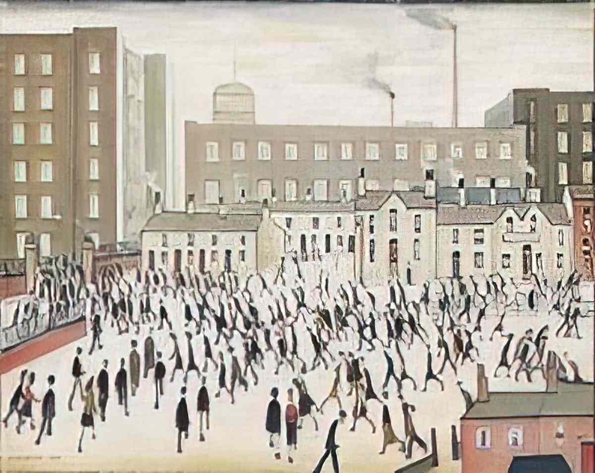 L S Lowry figure study ii Art A4 Photo Print