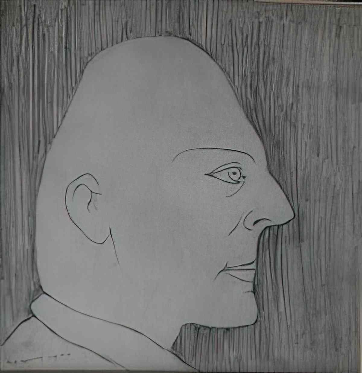 L S Lowry figures out walking Art A4 Photo Print