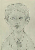 L S Lowry five figures in grey Art A4 Photo Print