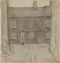 L S Lowry four people and a dog1 Art A4 Photo Print