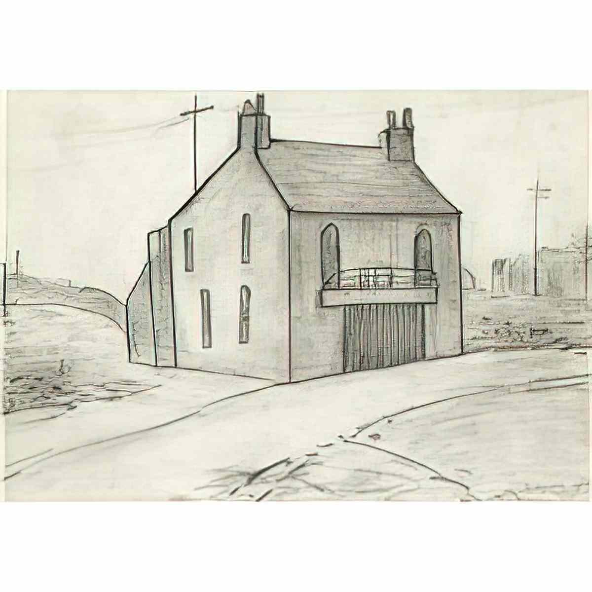 L S Lowry four young people1 Art A4 Photo Print