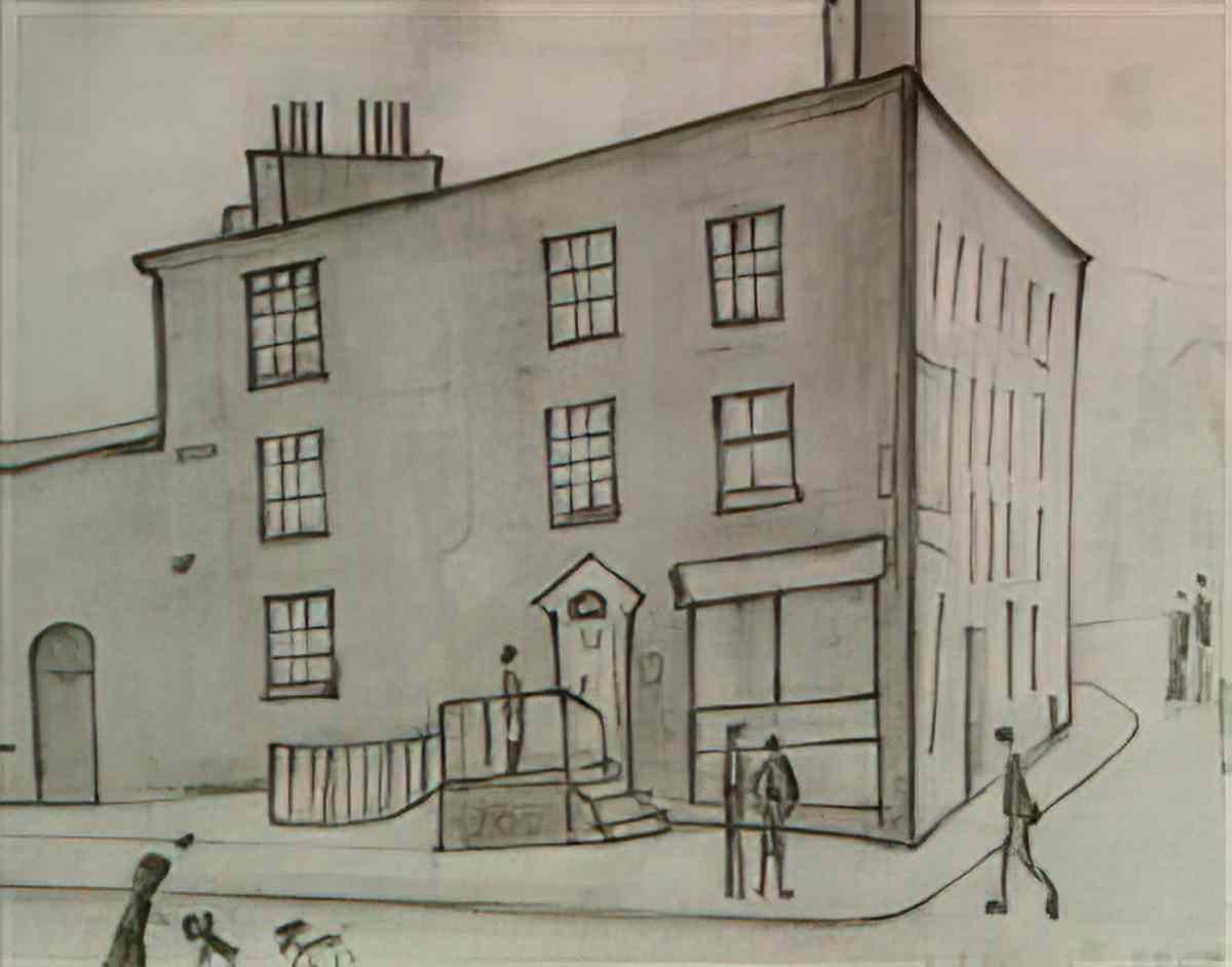 L S Lowry frank jopling fletcher 1919 Art A4 Photo Print