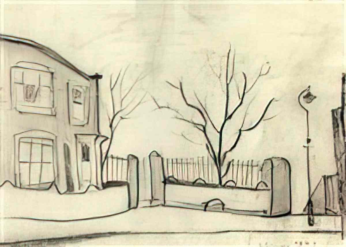L S Lowry fun fair at daisy nook Art A4 Photo Print